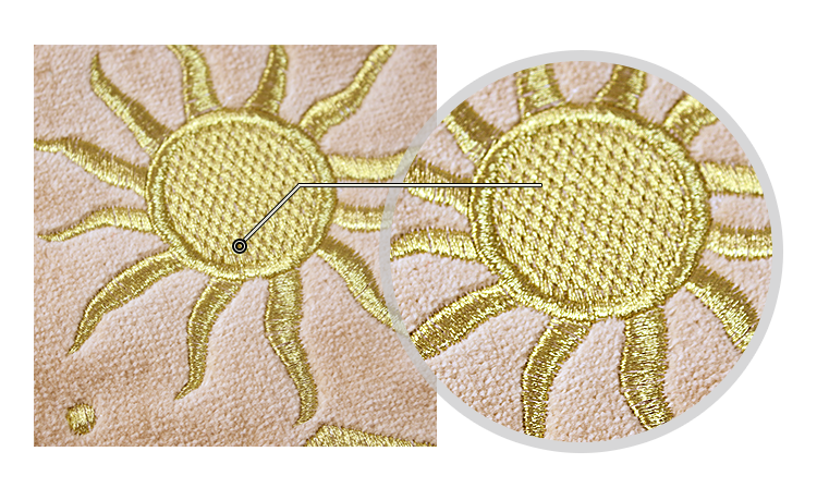 cut velvet embroidered towel set