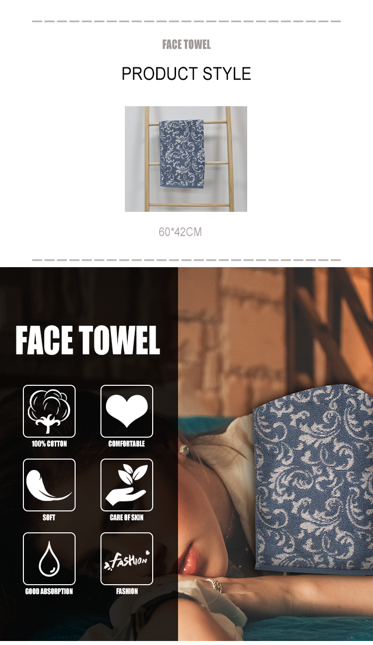 face towels 100% cotton hotel