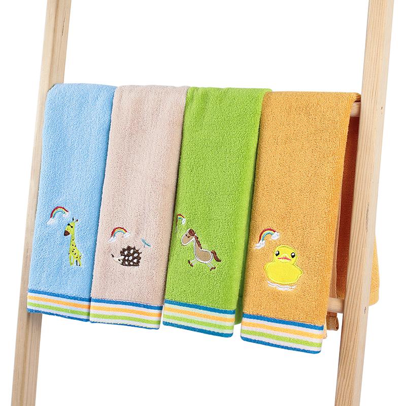 New Design Comfortable Cotton Cute Animal Baby Towel Customized Soft Towel For Baby Cartoon Animal