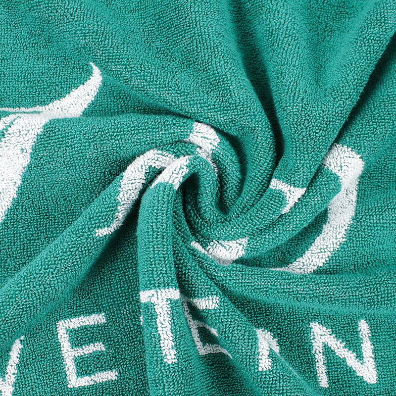 100% cotton jacquard beach towel with logo