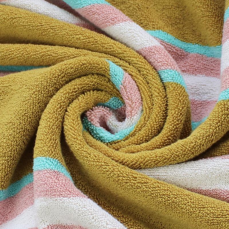 designer stripe beach towel